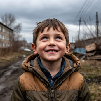 Взгляд счастливый в небо